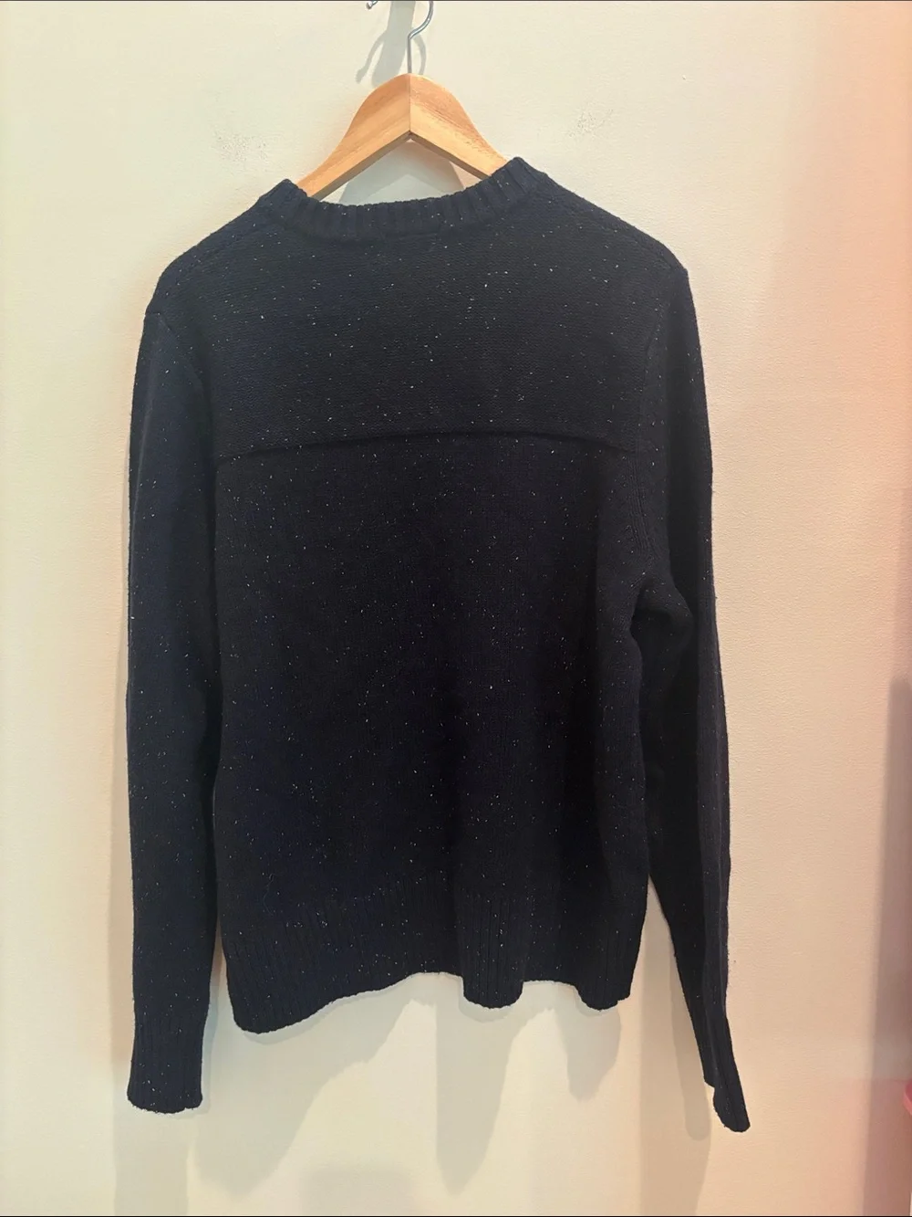 The North Face Men’s Sweater Crestview Crewneck Wool Blend Navy Size Large